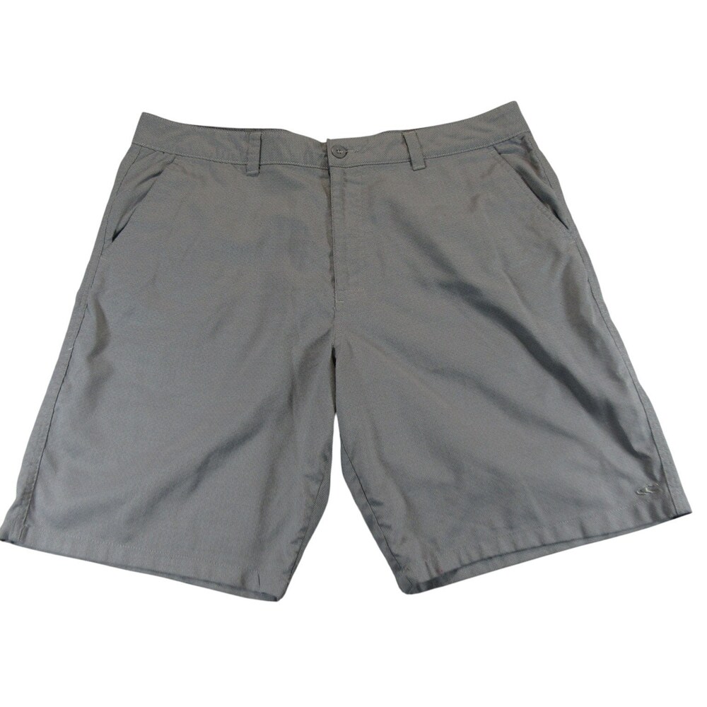 O'Neill‎ Mens Shorts 40 x 10 Gray Stretch Polyester Pocket Flat Front Chino